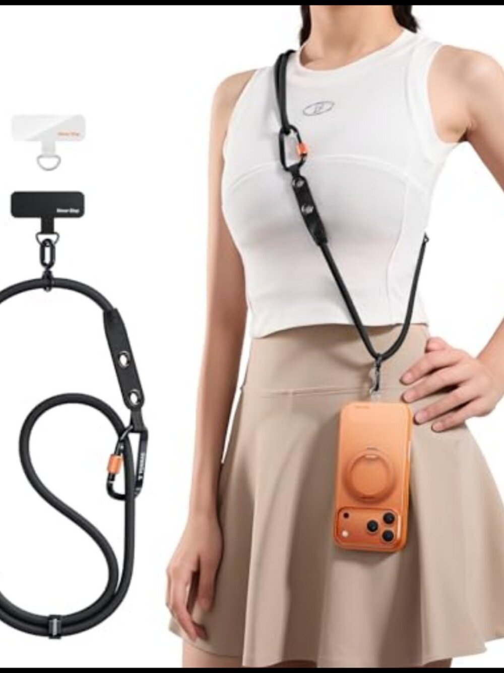 Cell Phone Lanyard Crossbody Adjustable Anti Theft Tether Strap for Travel
